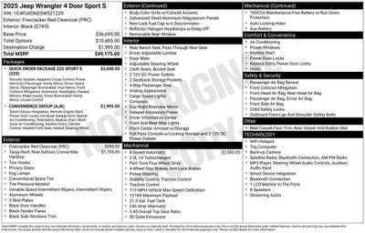 2025 Jeep Wrangler Sport S