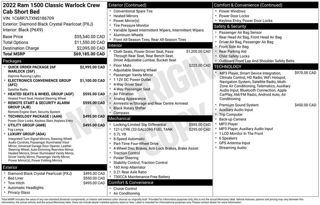 2022 RAM 1500 Classic Warlock