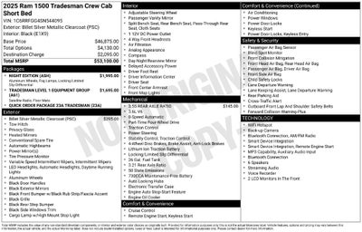 2025 RAM 1500 Tradesman