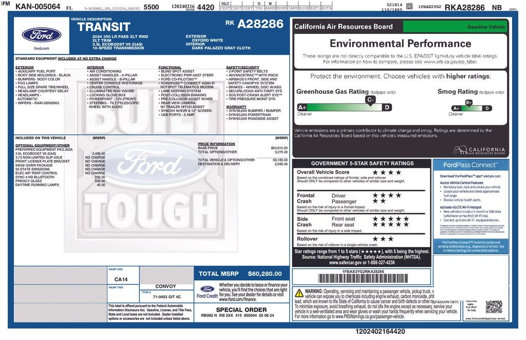 2024 Ford Transit-350 Passenger Van XLT