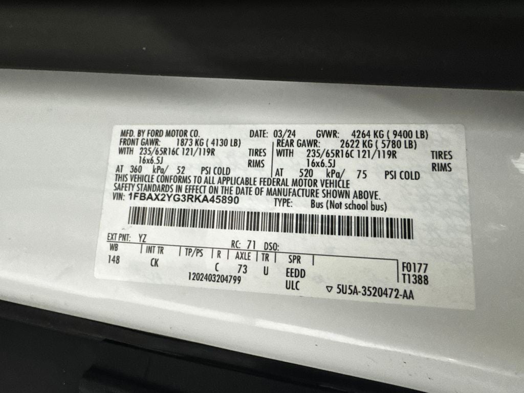 2024 Ford Transit-350 Passenger Van XLT