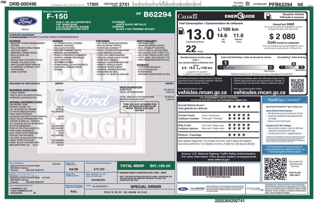 2023 Ford F-150 Lariat