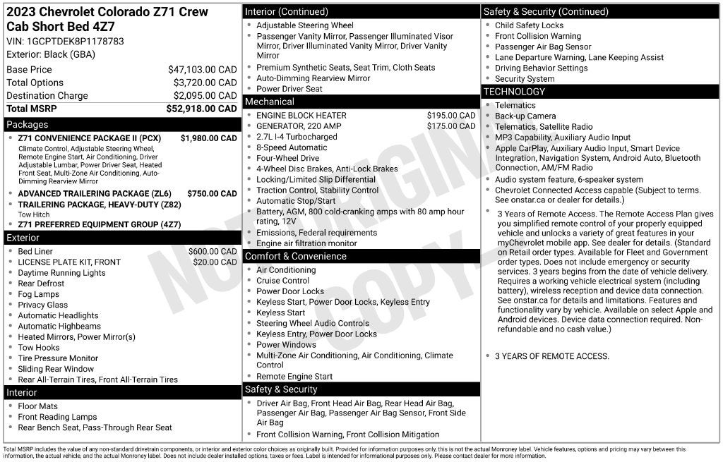2023 Chevrolet Colorado Z71
