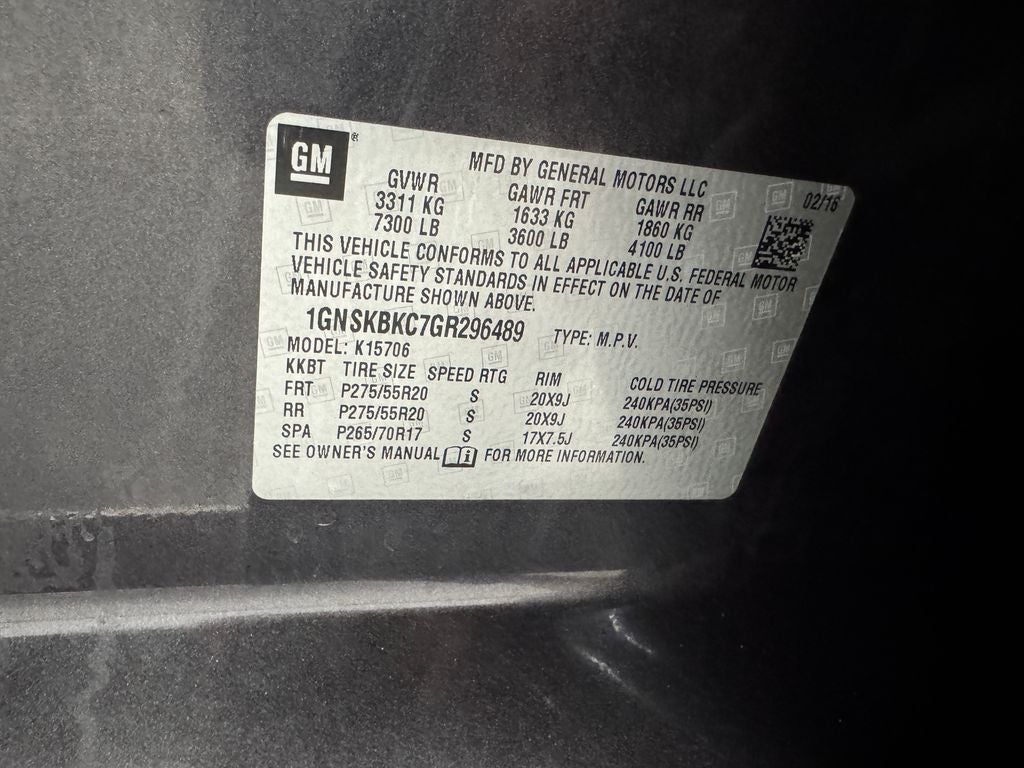 2016 Chevrolet Tahoe LT