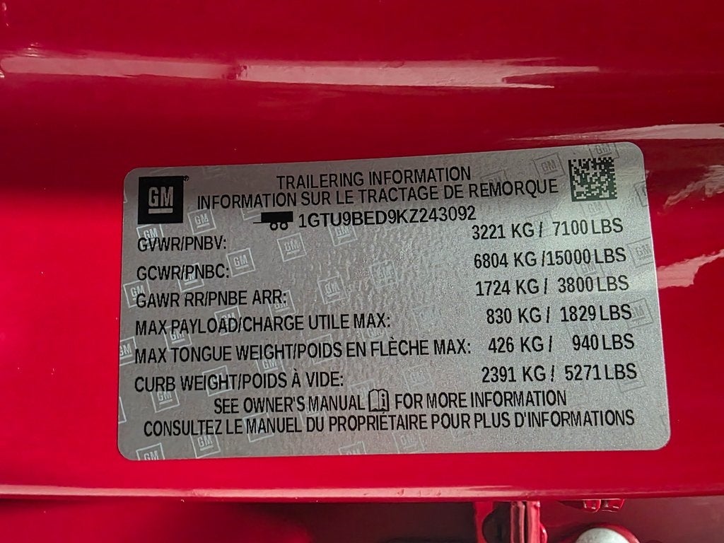 2019 GMC Sierra 1500 SLE