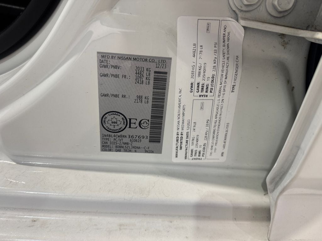 2024 Nissan Altima 2.5 SR