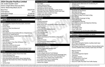 2024 Chrysler Pacifica Limited