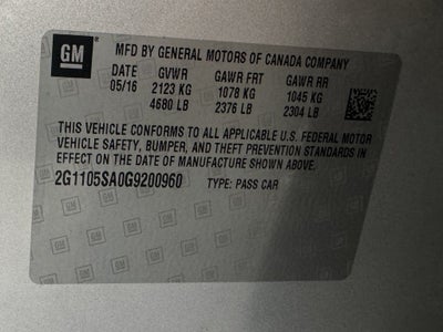 2016 Chevrolet Impala LT 1LT