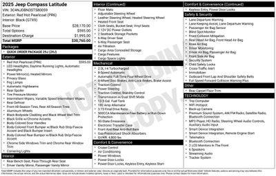 2025 Jeep Compass Latitude