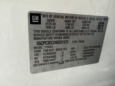 2017 Chevrolet Silverado 1500 LTZ 1LZ