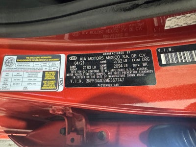 2021 Kia Forte GT-Line