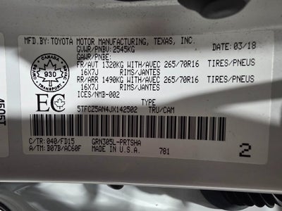 2018 Toyota Tacoma TRD Off-Road V6