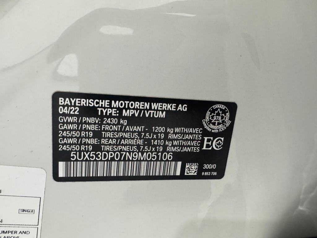 2022 BMW X3 xDrive30i