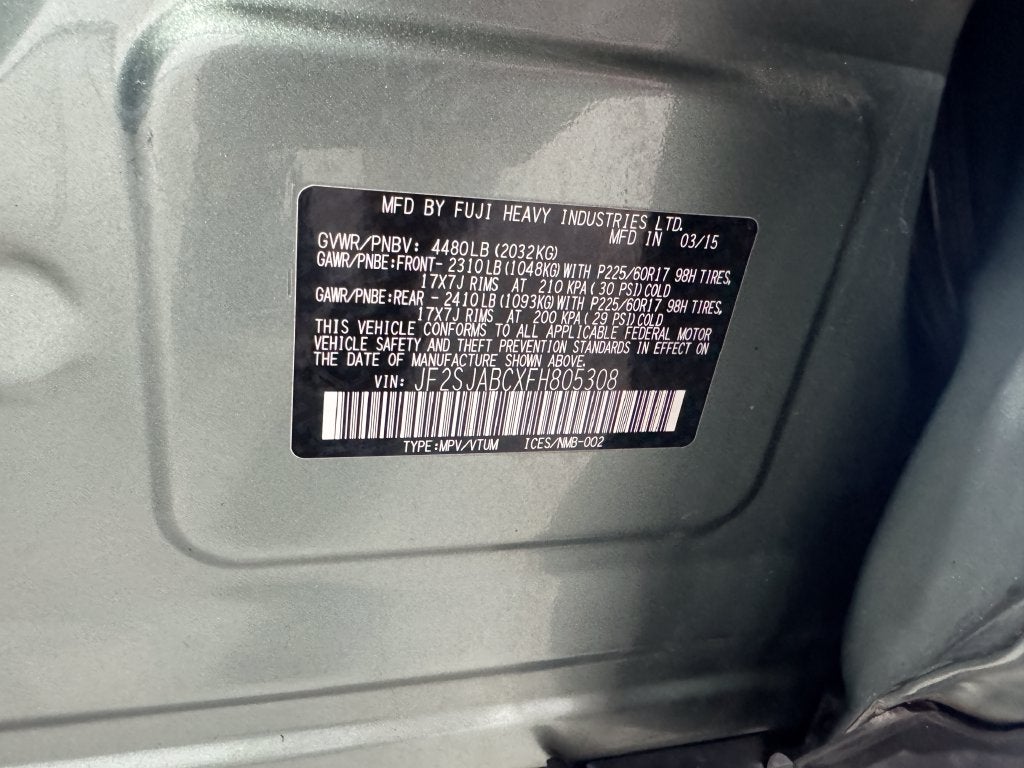 2015 Subaru Forester 2.5i