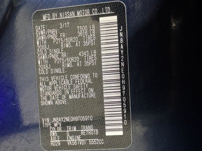 2017 Nissan Armada Platinum